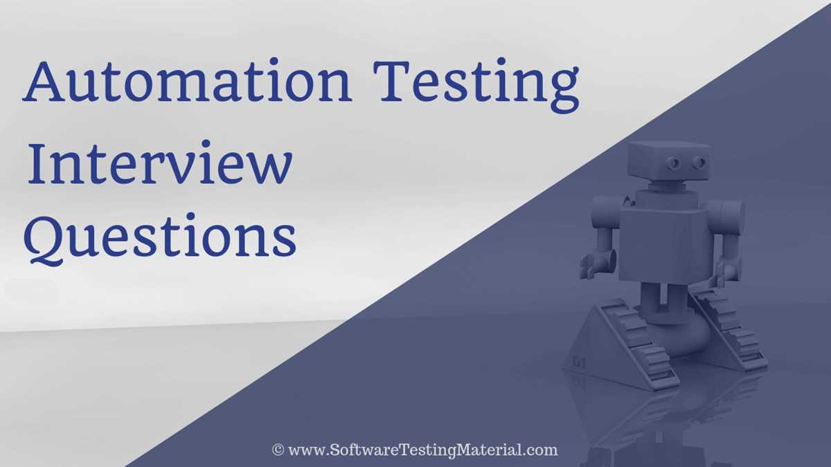 automation testing interview questions and answers for 3 years experience