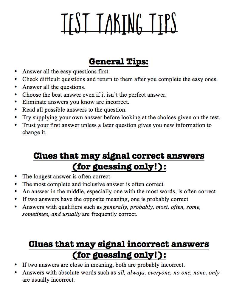 test prep answers