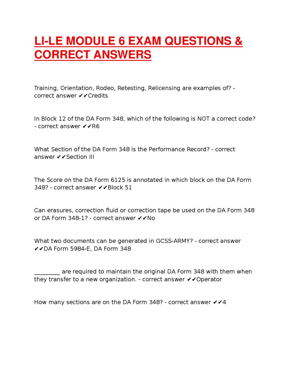 word module 6 sam exam answers