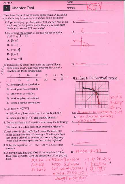 calculus test with answers