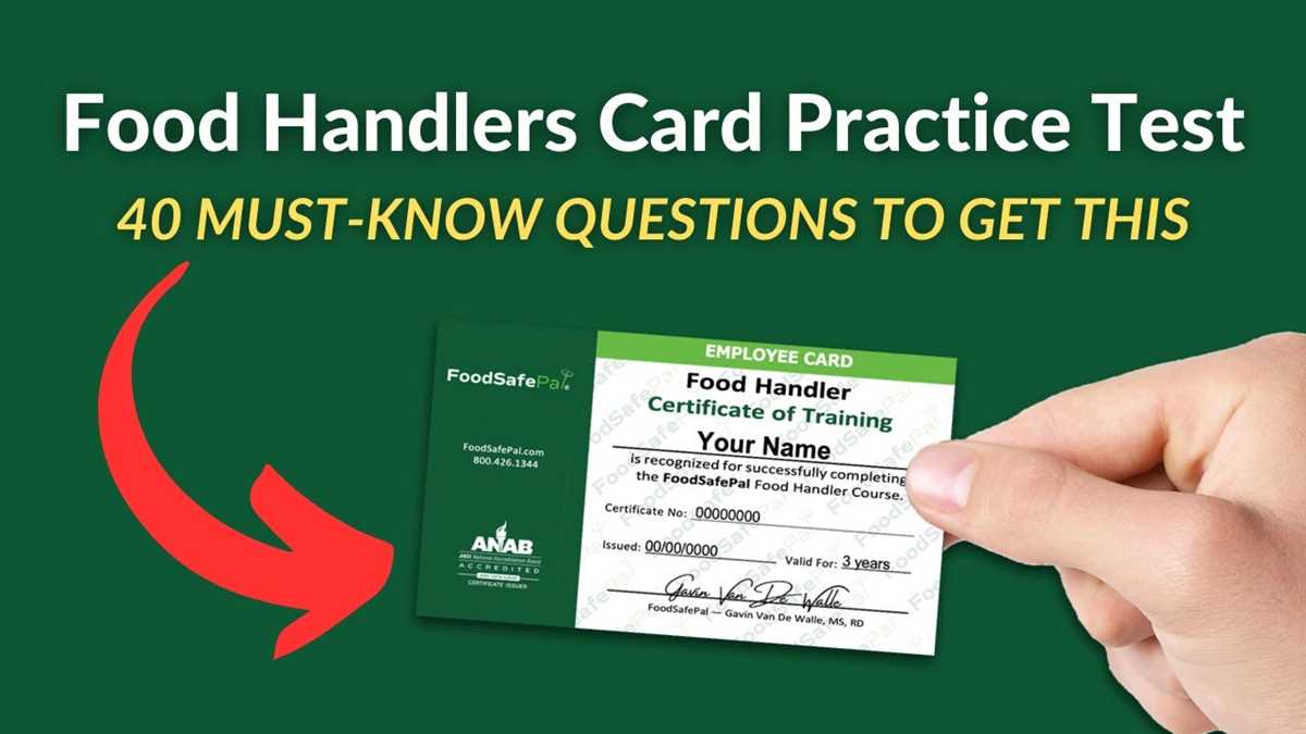 food protection course final exam answers