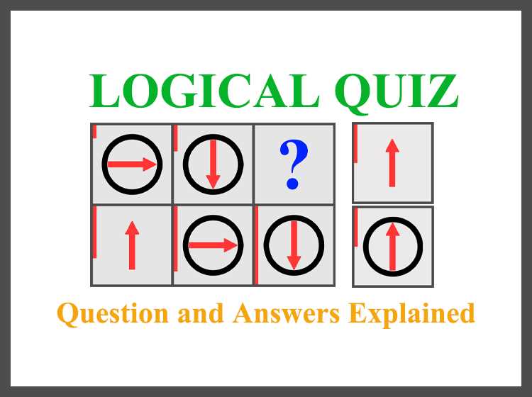 logical thinking test with answers