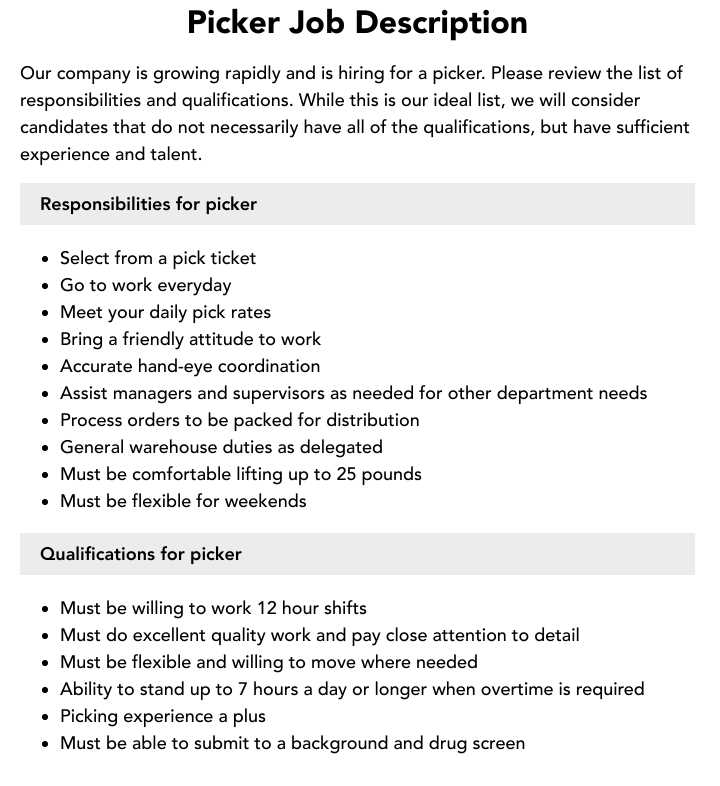 lowes order picker test answers