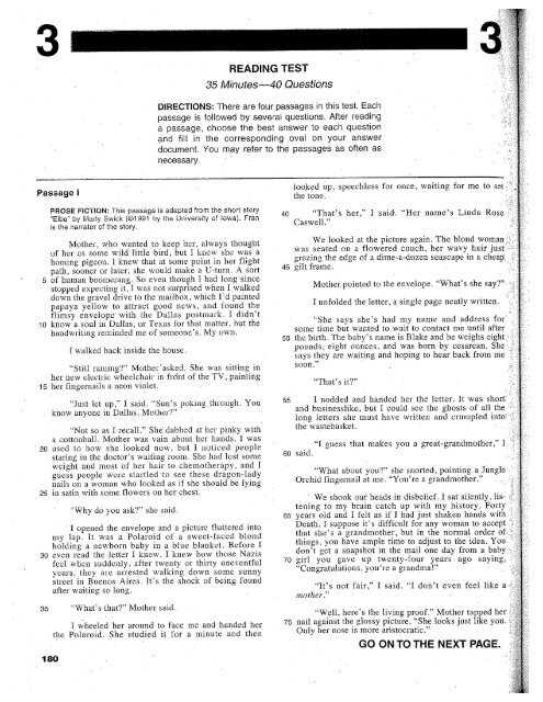 act test answer key
