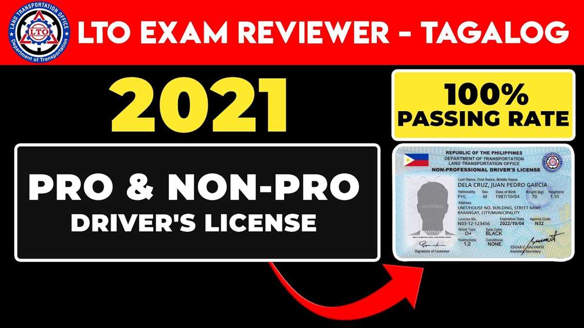 lto exam tagalog with answer