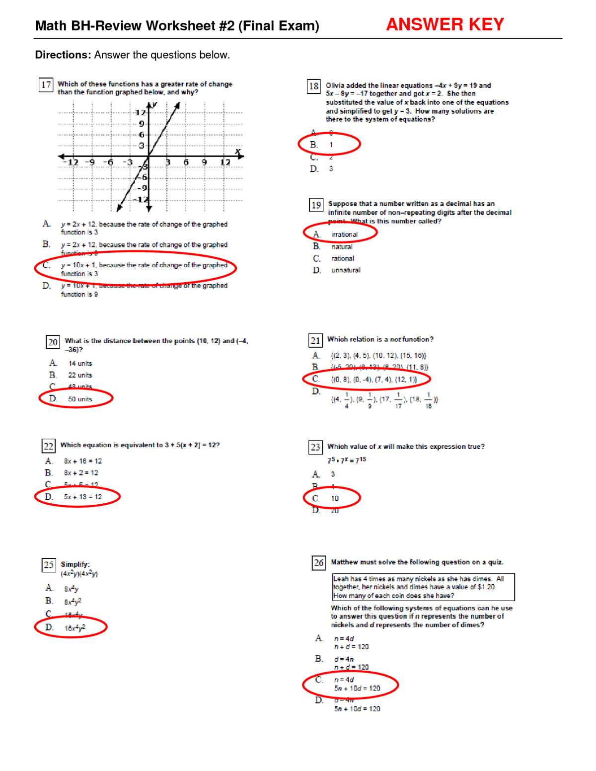math 1342 final exam answers