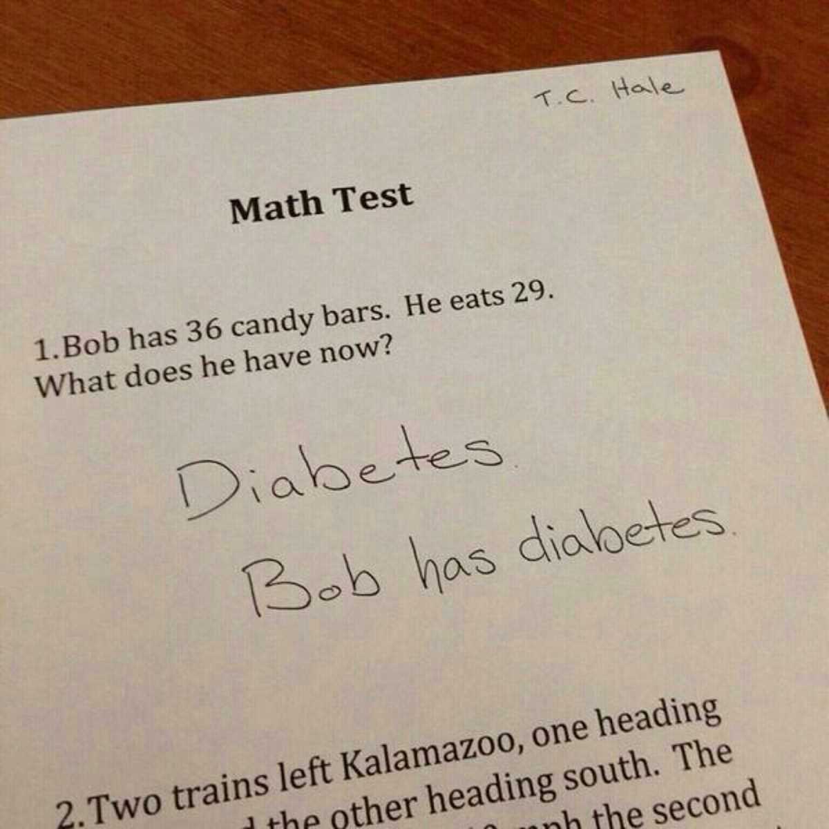 math test and answers
