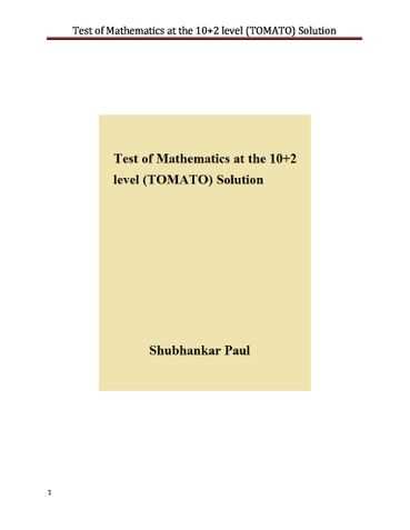 mathematics test 2 answers