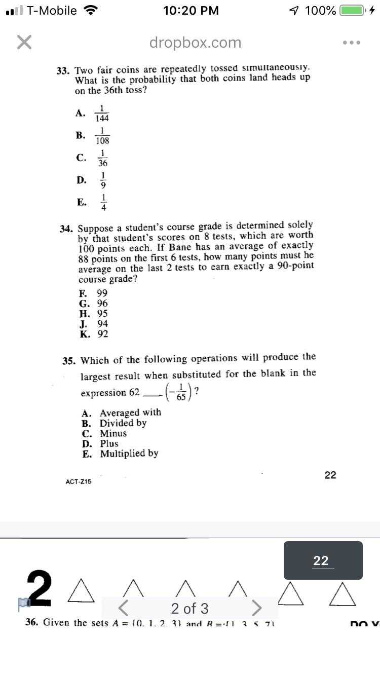mathematics test 60 minutes 60 questions answers