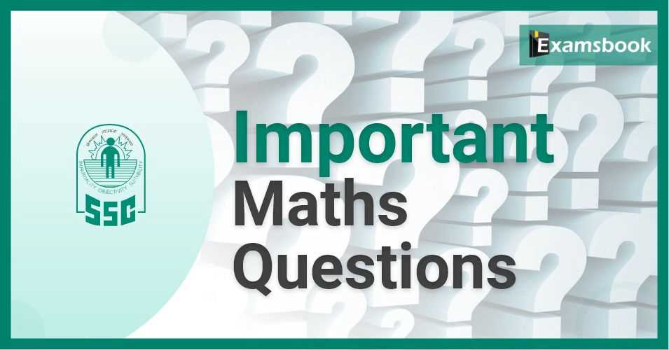math question and answer for ssc exam