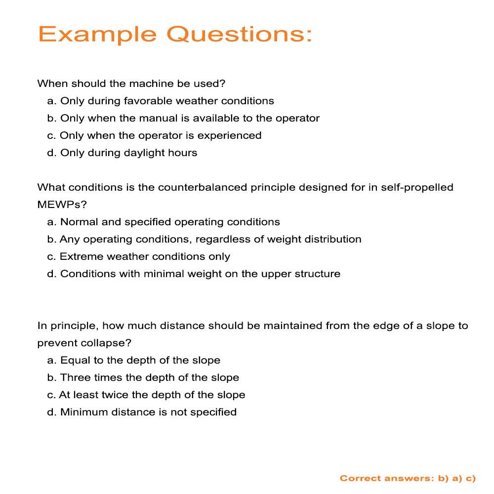 mewp test answers