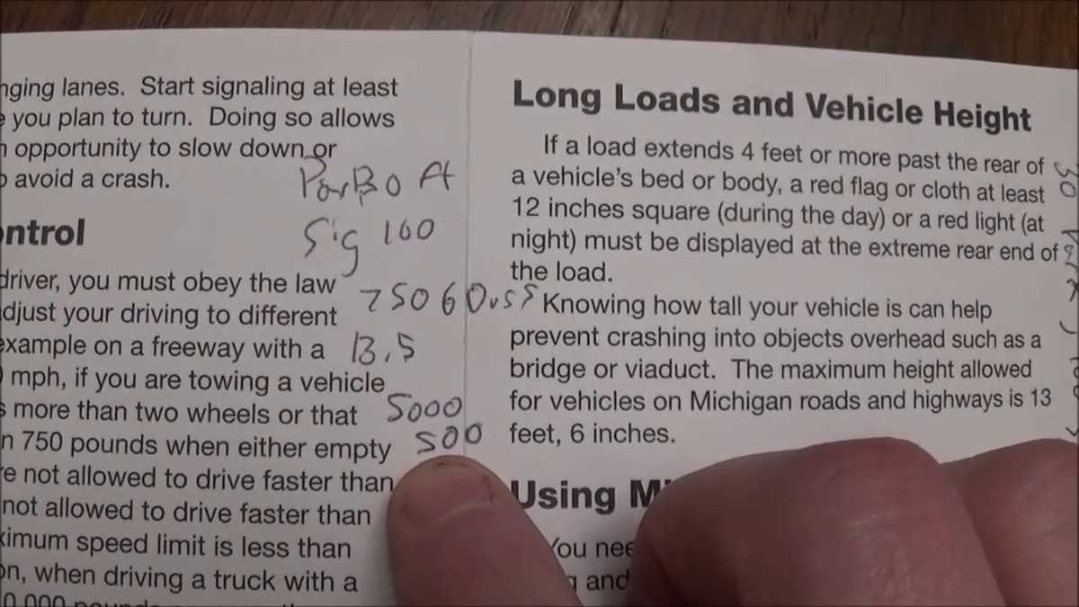 michigan chauffeur license test answers