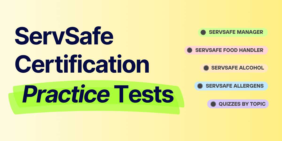 servsafe food handler practice test answer key