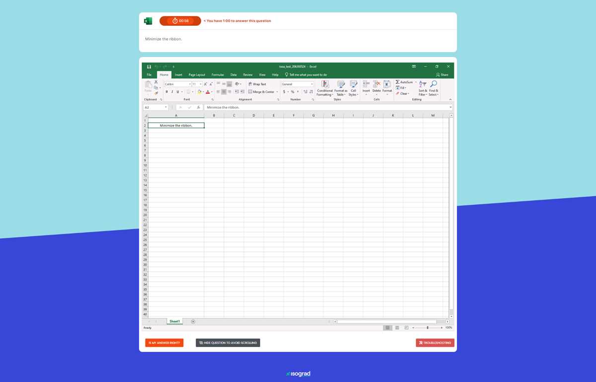 microsoft excel 2026 test answers