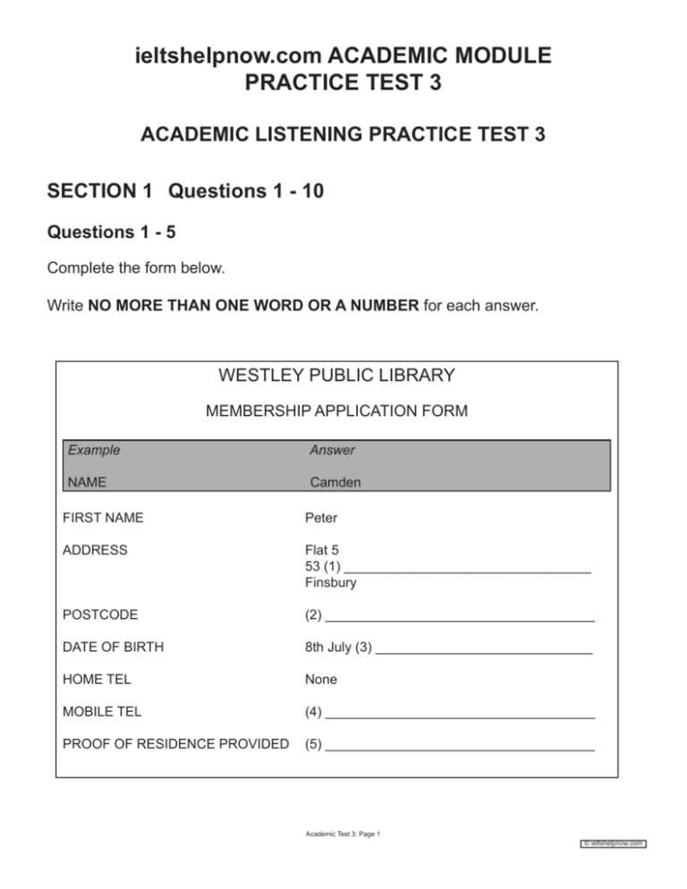 module test answers