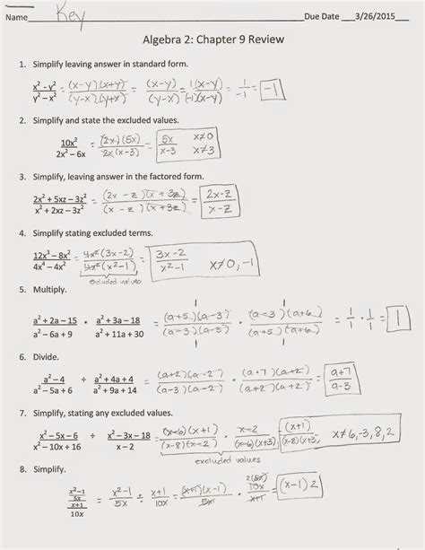 chapter 2 test form 2a answer key