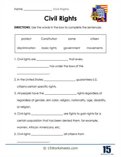 civil rights test answer key