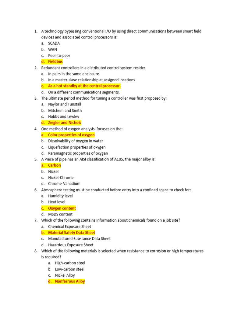 nccer introduction to material handling test answers