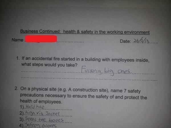 nccer safety test answers