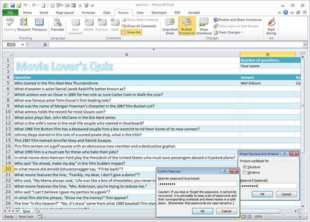 free excel test questions and answers