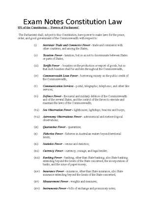 sample constitutional law exam answers