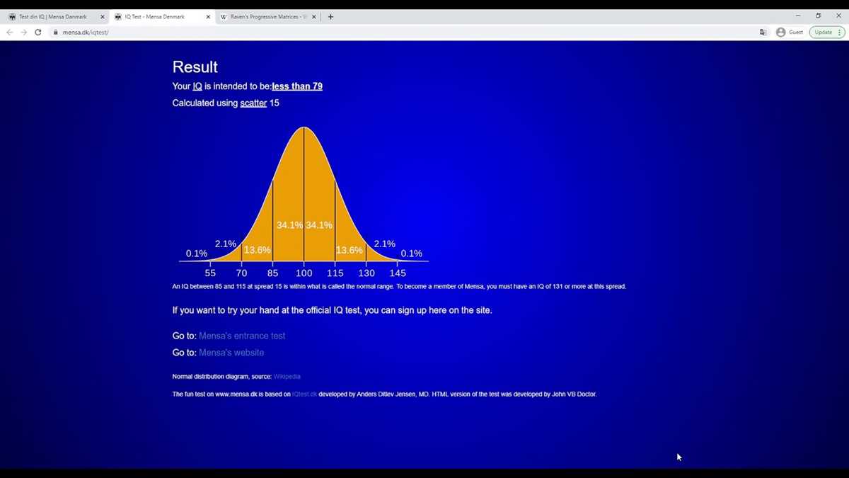 norway mensa iq test answers