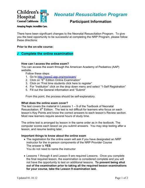 nrp exam answers 7th edition