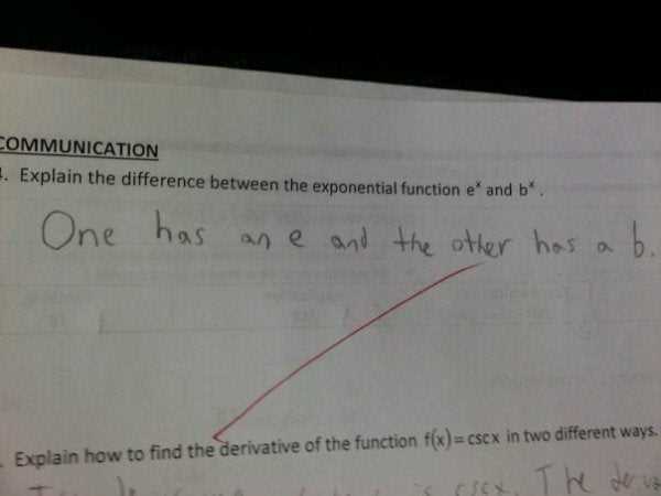 smart aleck answers on tests