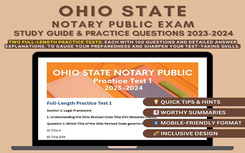 ohio notary public test questions and answers