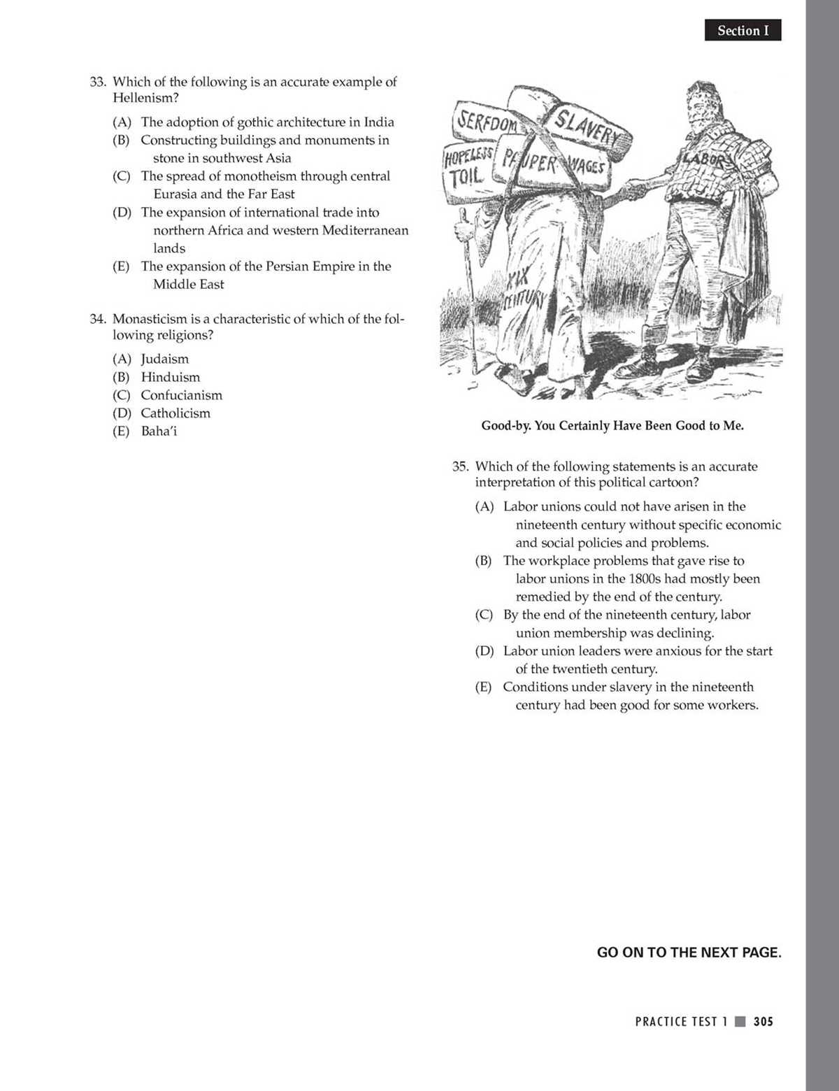 ap world history practice test answers