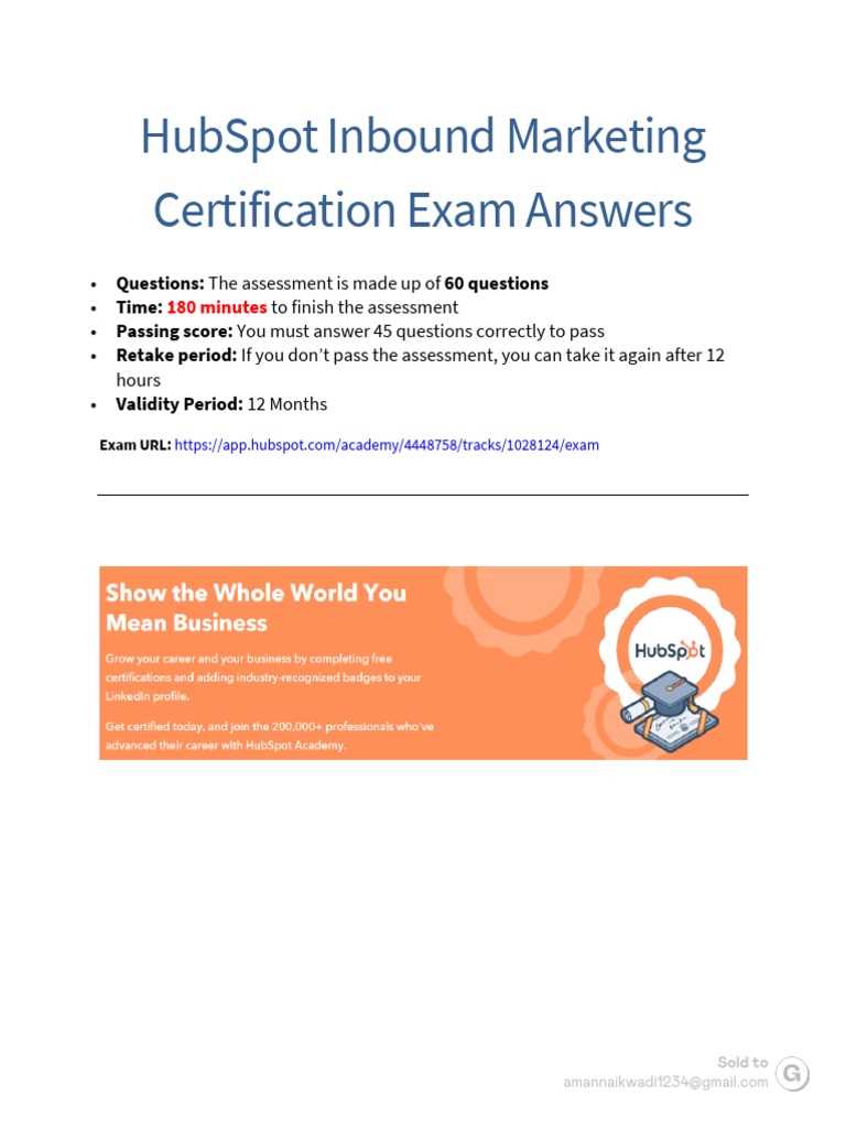 inbound exam answers
