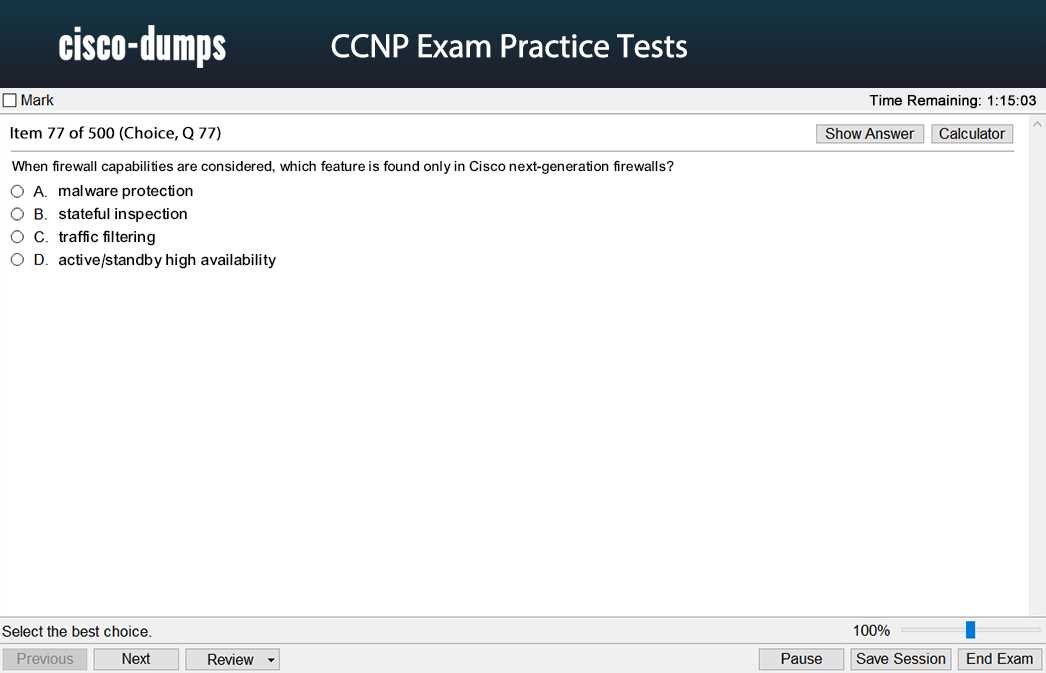 cisco practice test answers
