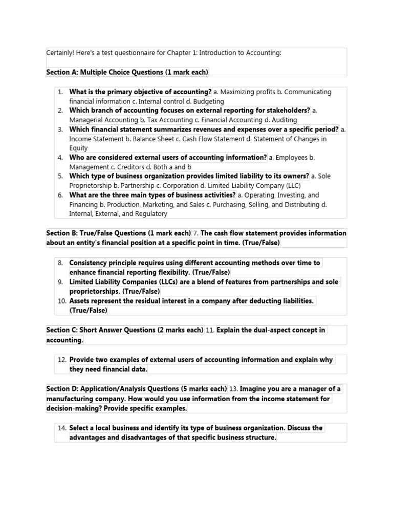 chapter 5 test a accounting answers