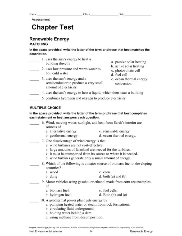 chapter 18 test answers