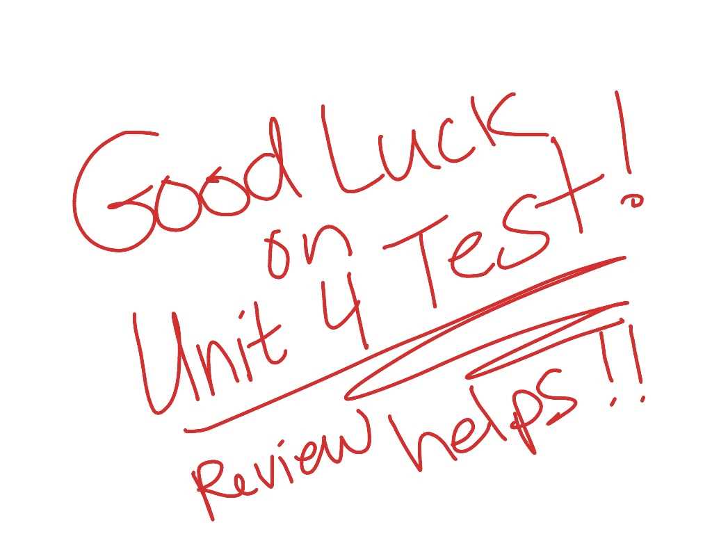 chapter 4 test a algebra 1 answers