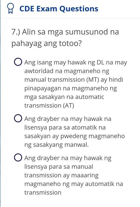 lto exam answers