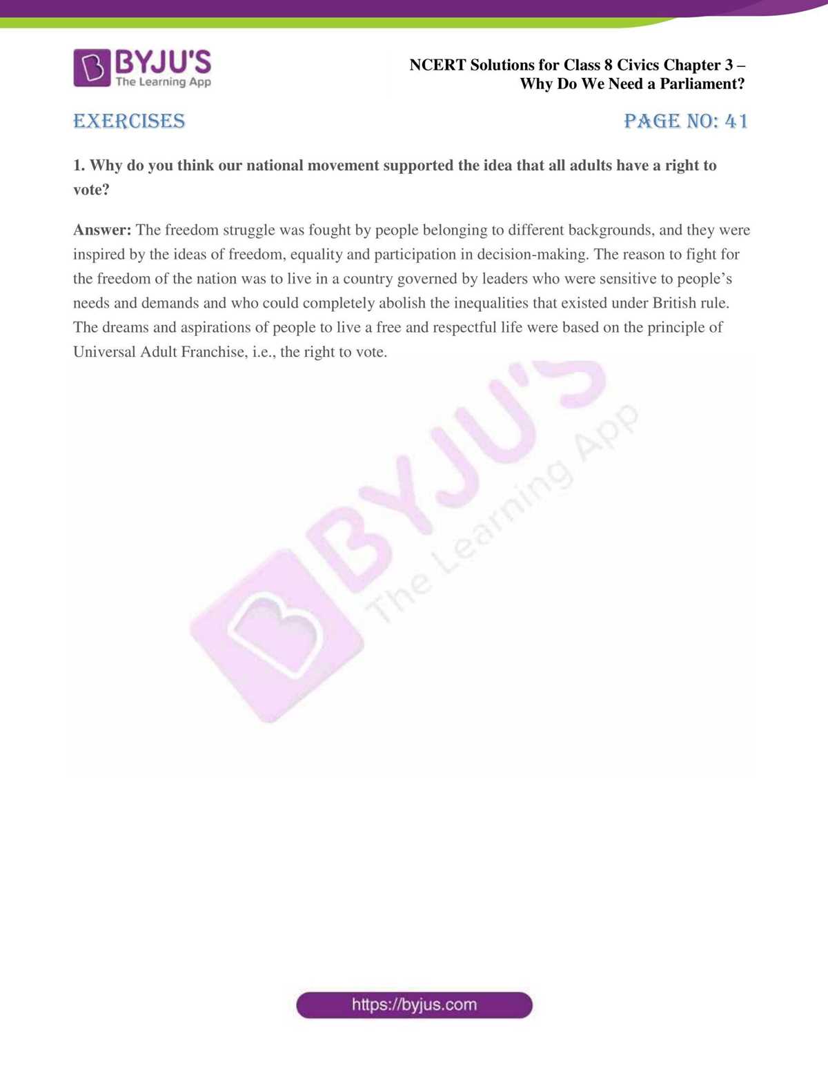 chapter 3 government test answers