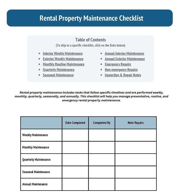 apartment maintenance test with answers
