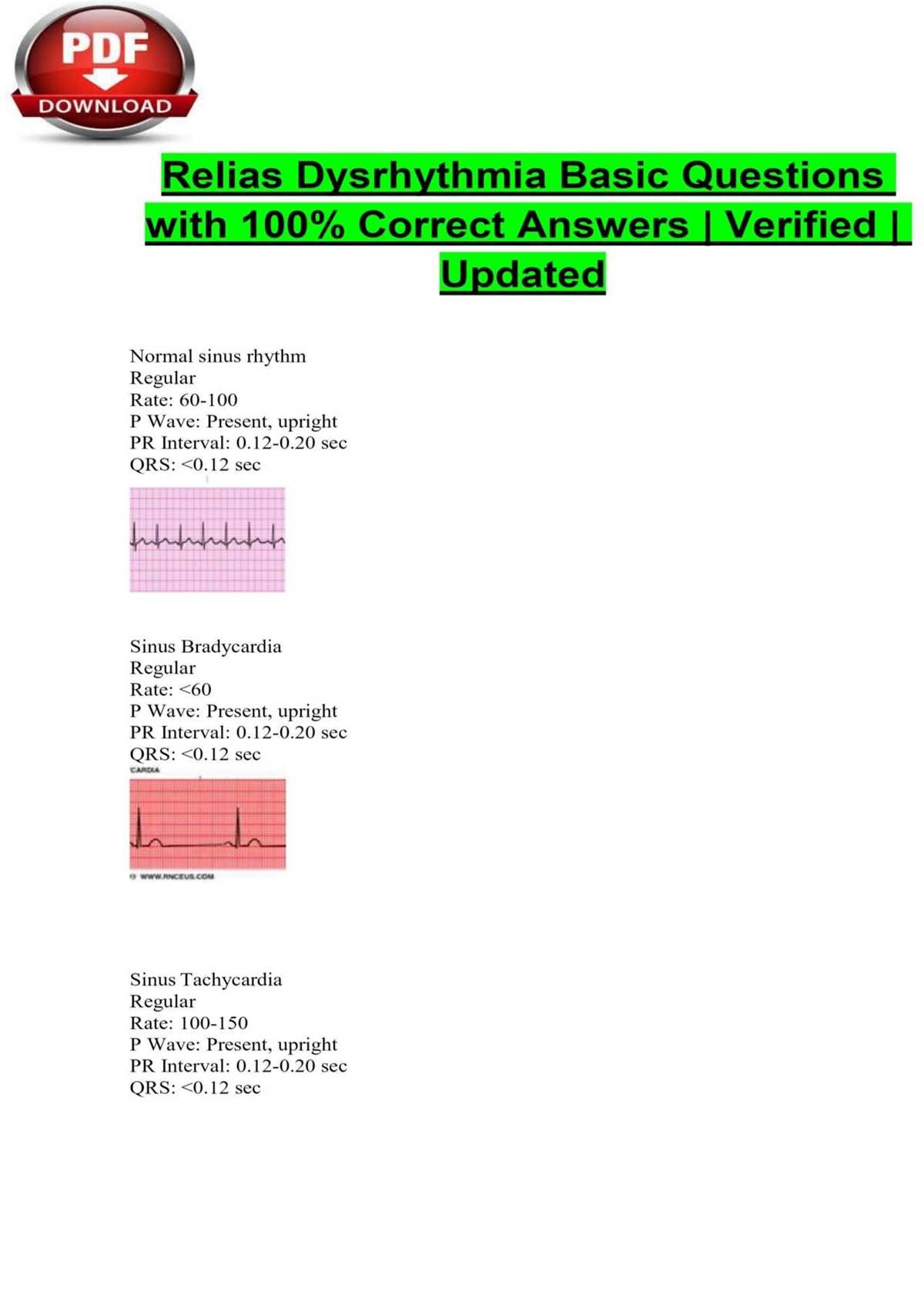relias dysrhythmia basic test answers