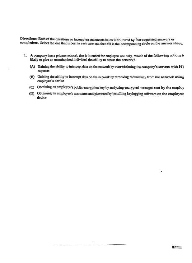 2026 practice exam 1 mcq ap computer science principles answers