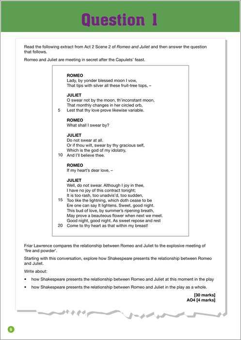 romeo and juliet test questions and answers