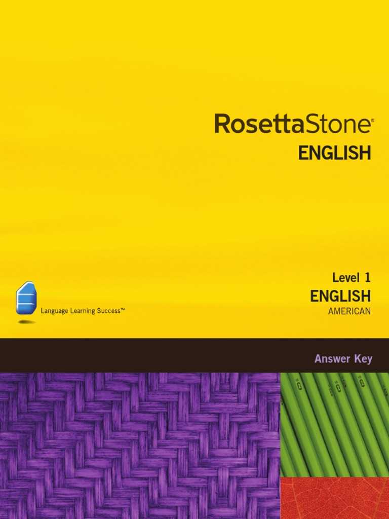rosetta stone test answers