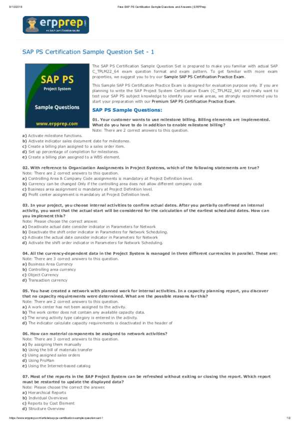 sap pp certification exam questions and answers