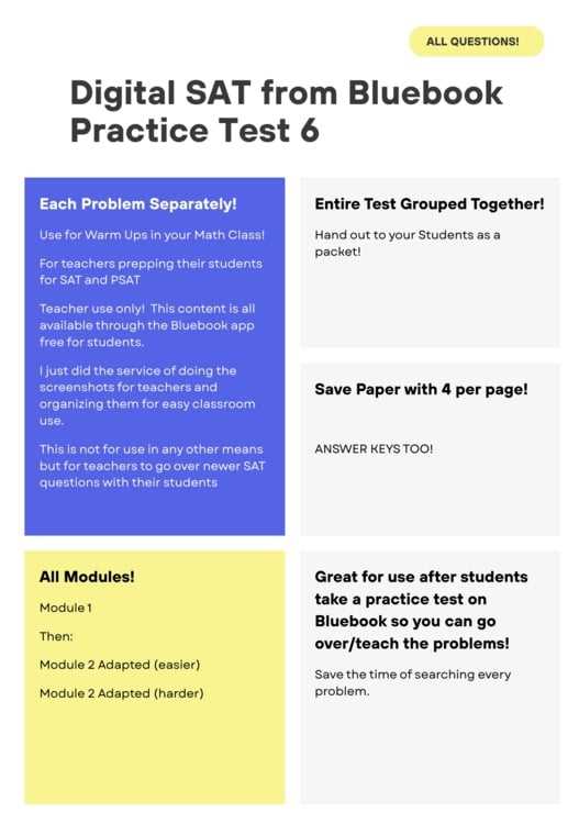 sat practise test 6 answers