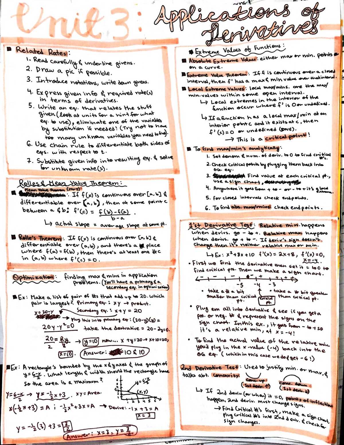 ap calculus ab unit 3 test answers