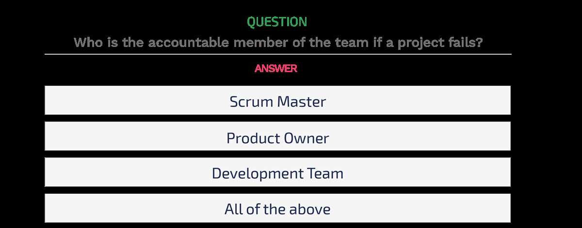 scrum master certification test answers