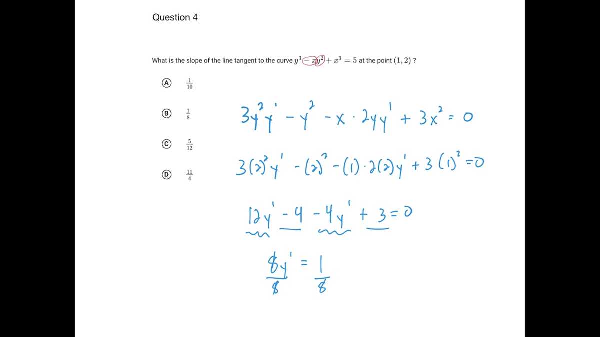 ap calculus ab unit 3 test answers