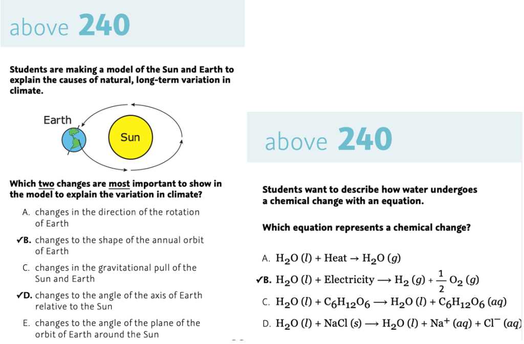 map testing answer key