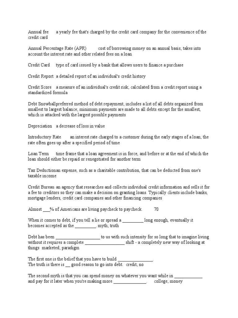 dave ramsey chapter 6 test answers