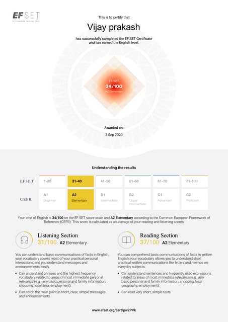 efset 50 minute test answers 2026